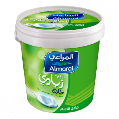 المراعي زبادي طازج كامل الدسم 1 كيلو