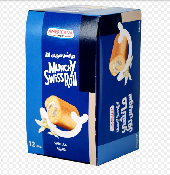 امريكانا مانشي سويس رول فانيليا 20 جرام