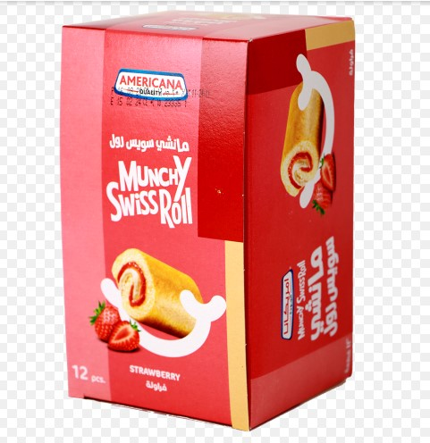 امريكانا مانشي سويس رول فراولة 20 جرام