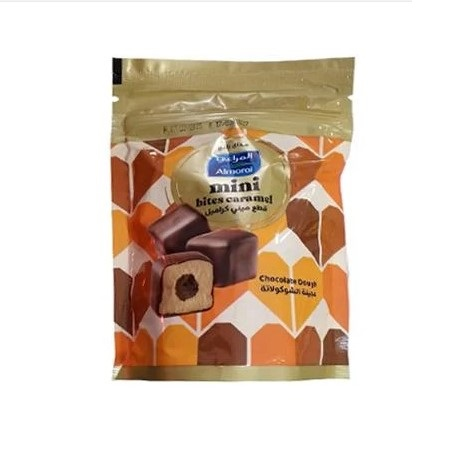 المراعي ايس كريم قطع ميني كراميل مع عجينة الشوكولاتة 128 مل