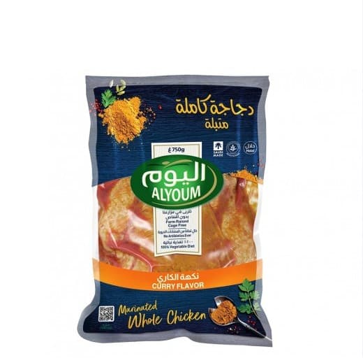 اليوم دجاج كامل نكهة الكاري 750 جرام