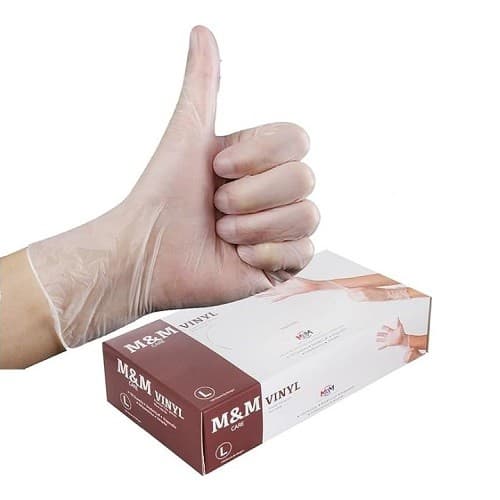 فينيل قفازات طبية 70 حبه
